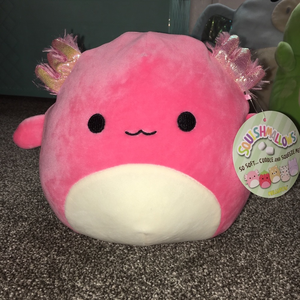 Axolotl Squishmallow 8inch hot pink
